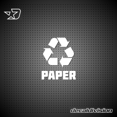 Recycle Bin Sticker - Paper